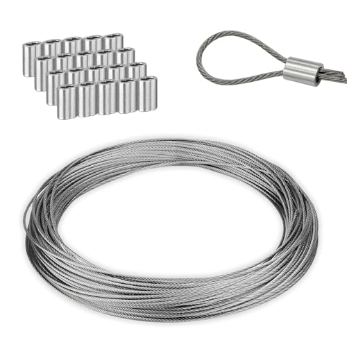 Amazon | ワイヤーロープ ワイヤー ステンレス 長さ10M 直径1.0mm 7×7